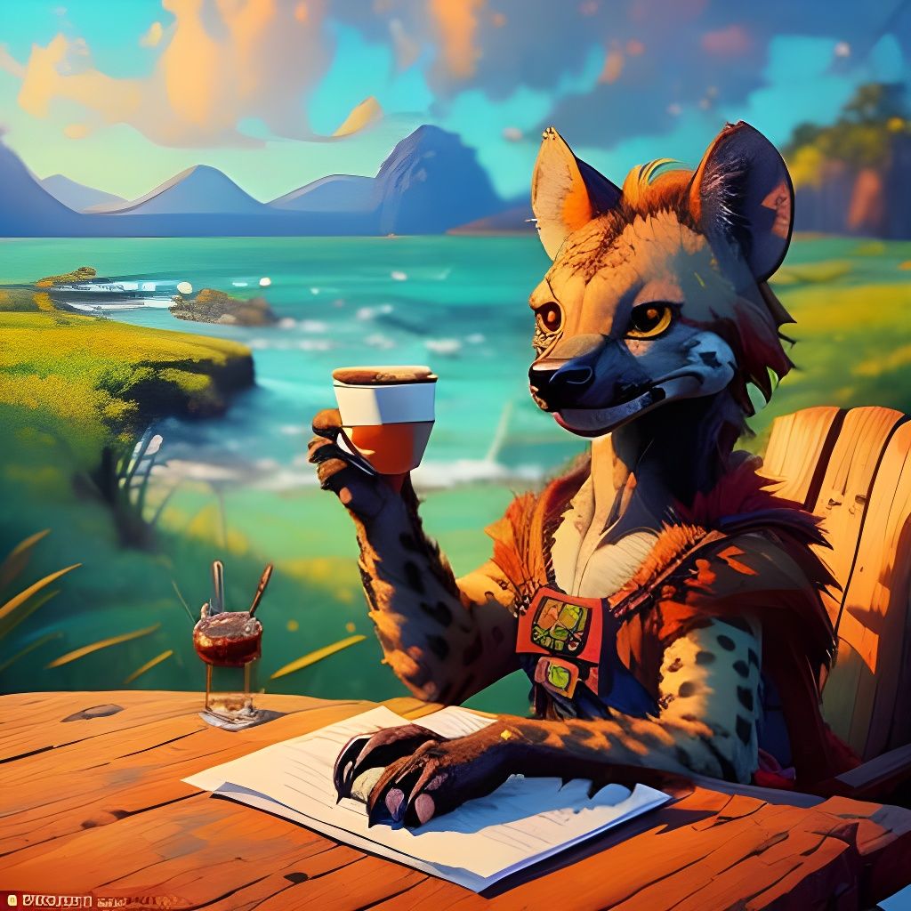 Enjoying Coffee