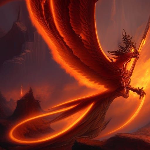 Phoenix from the flames  by @Xal