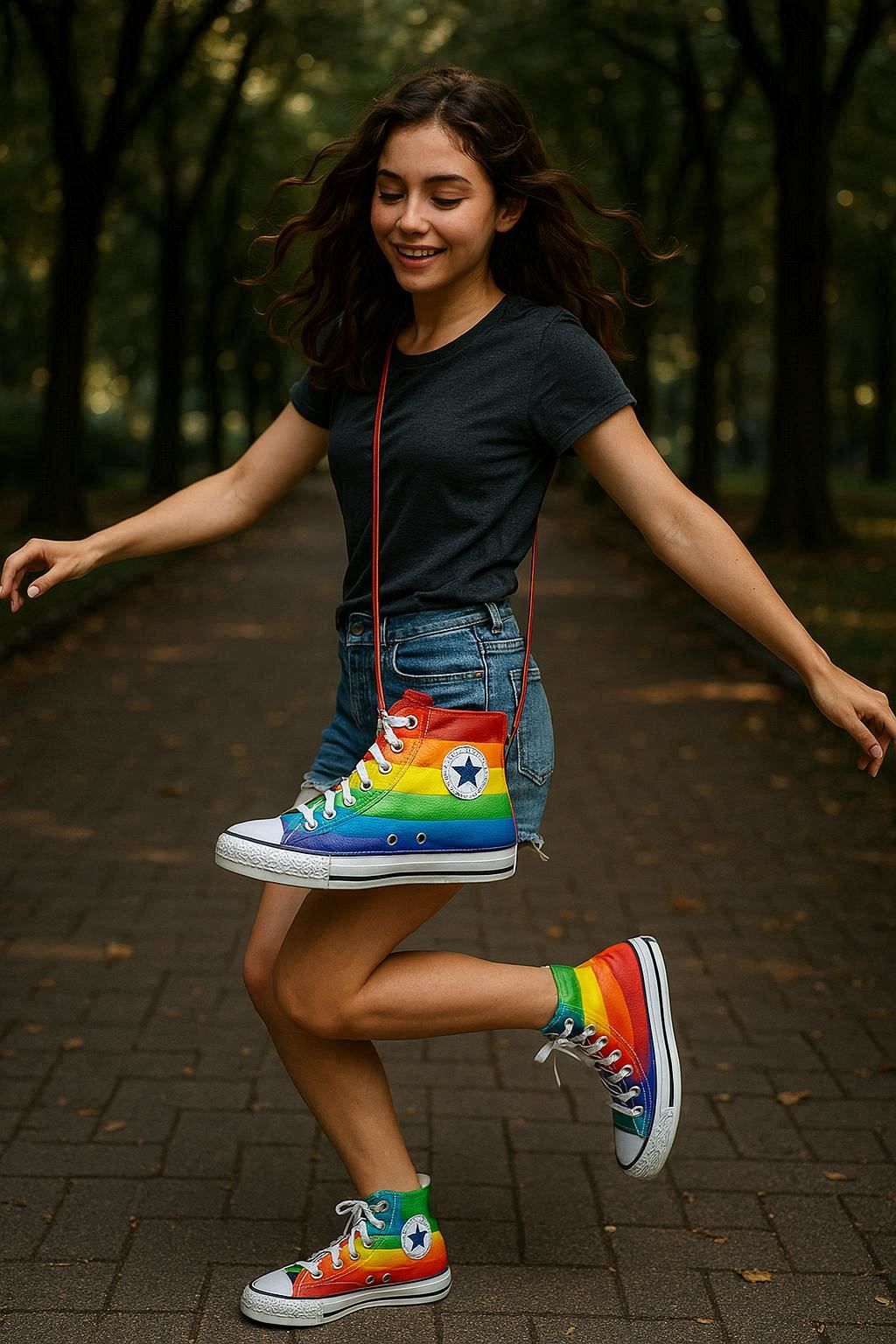 Matching bag and boots - Converse