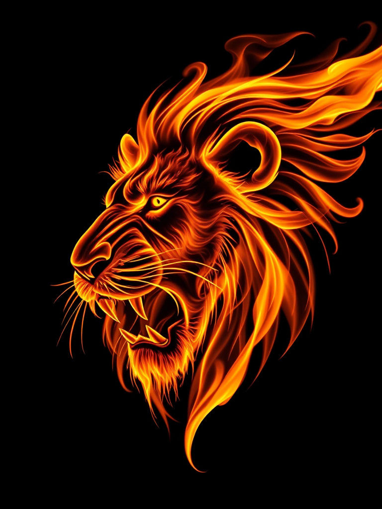 Roaring fire  by @Skyangel