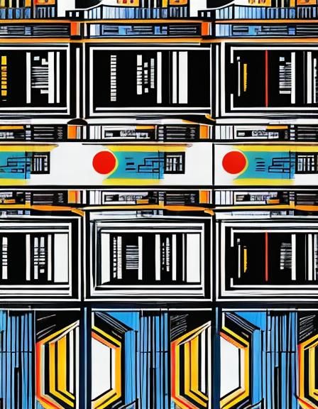 Screen print, pop art, splash screen art, triadic colors, di...