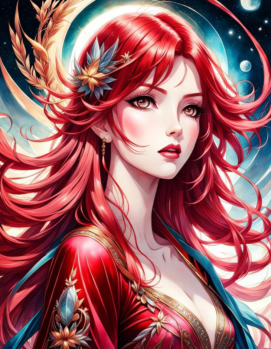 Red Goddess - AI Generated Artwork - NightCafe Creator