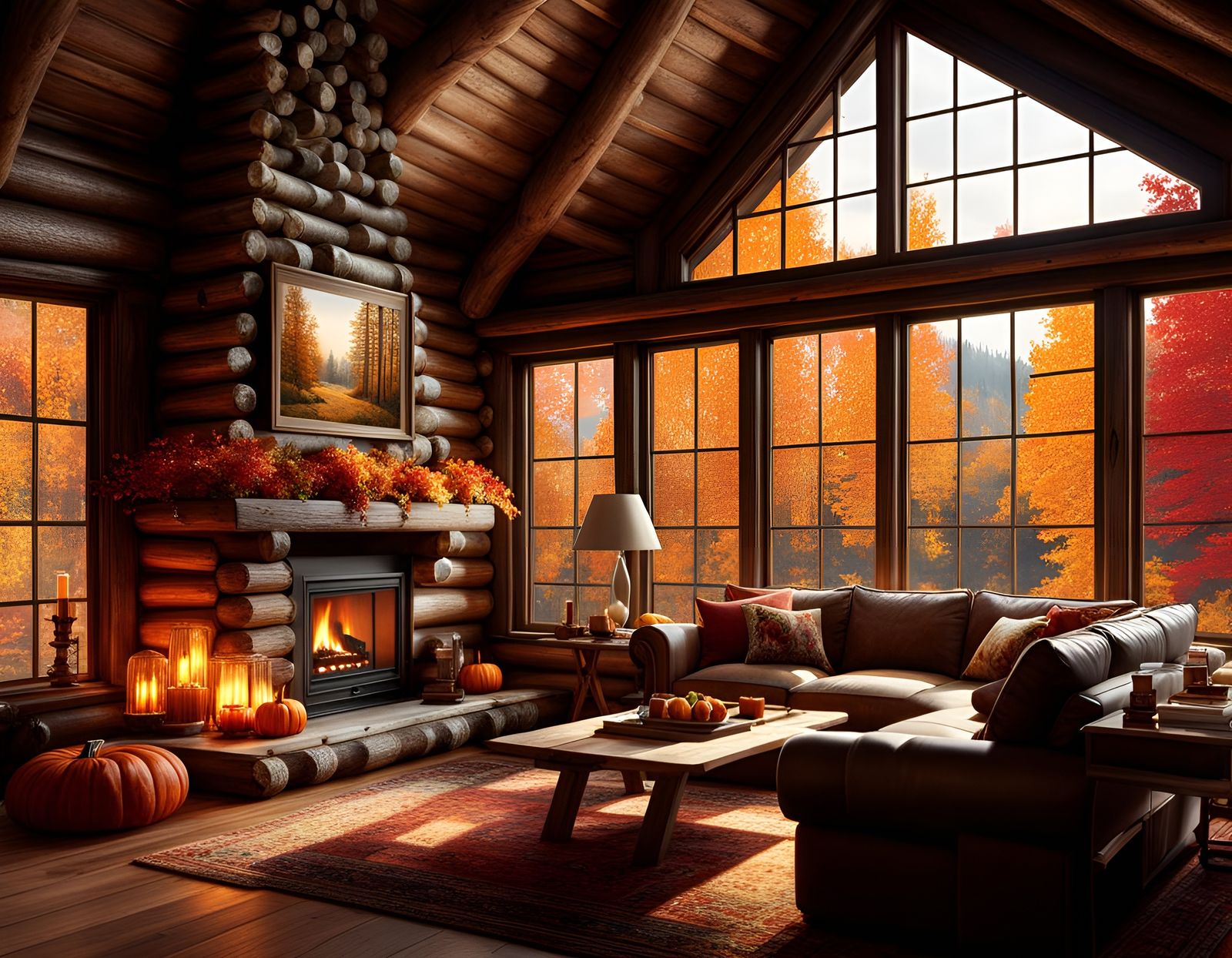 A Cozy Autumn Living Room  by @Rosie