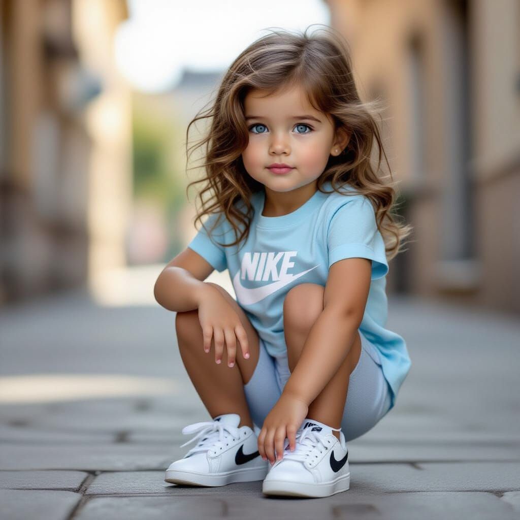 Photorealistic Portrait of a Young Girl in Fashion Style