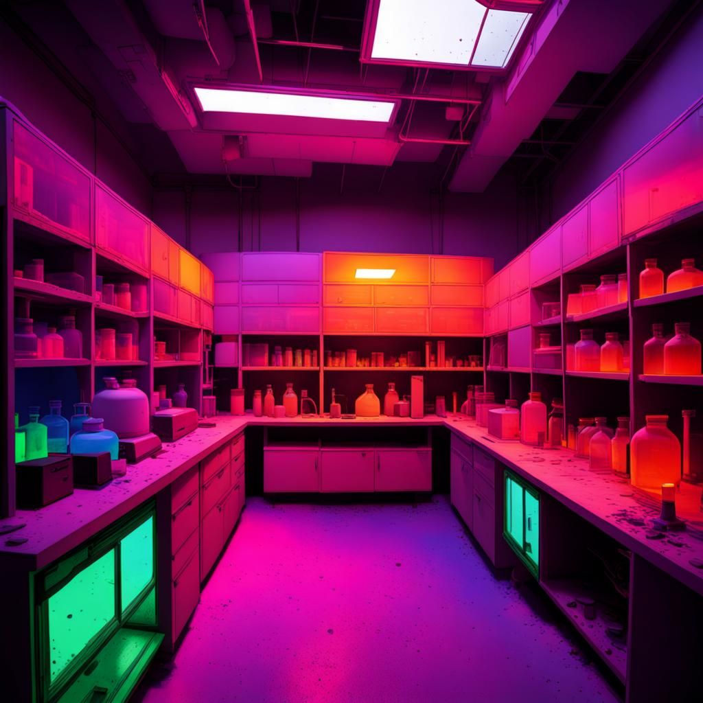 Abandoned laboratory AI Generated Artwork NightCafe Creator