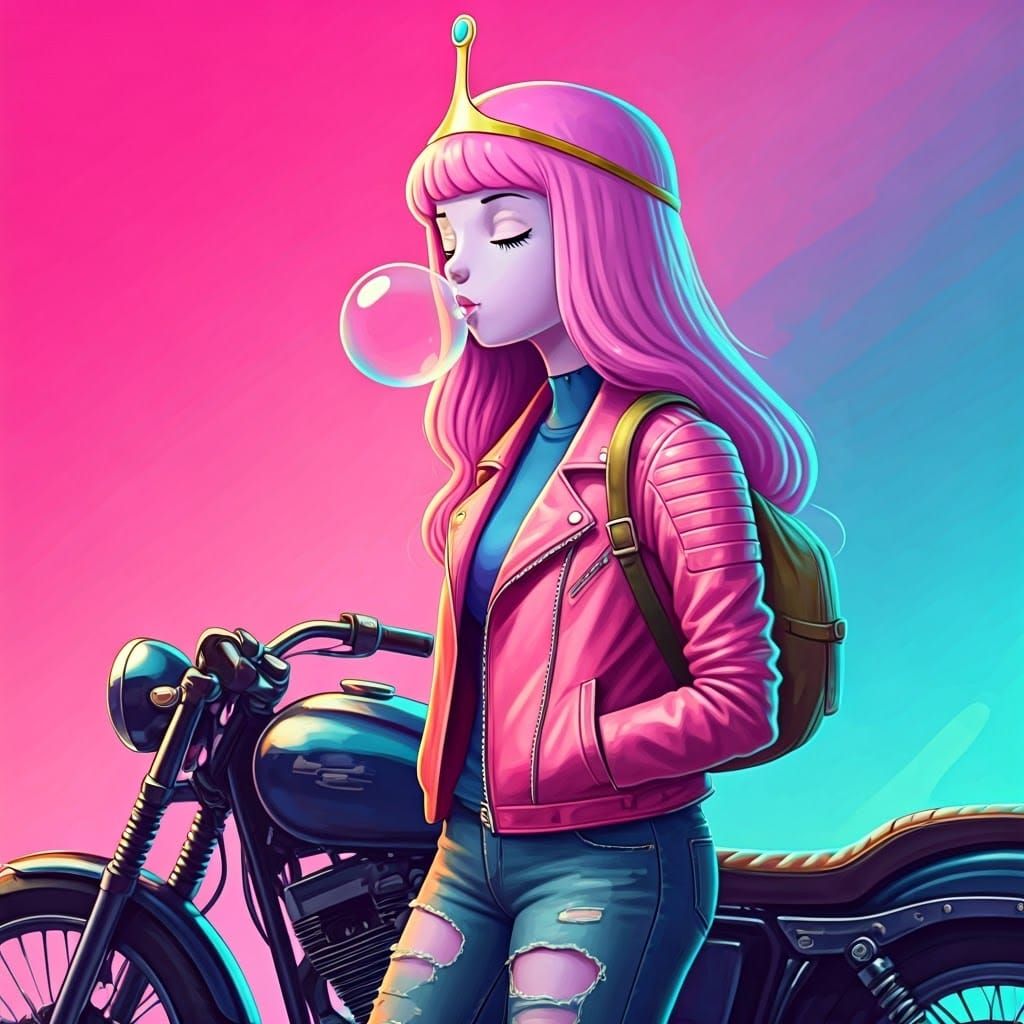Princess bubblegum's candy rider  by @Chris Stagg