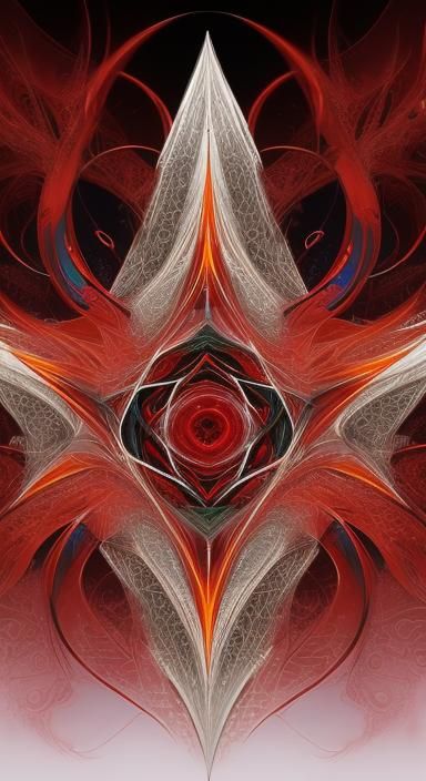 4k res symmetrical fractal random art effect and still motio...
