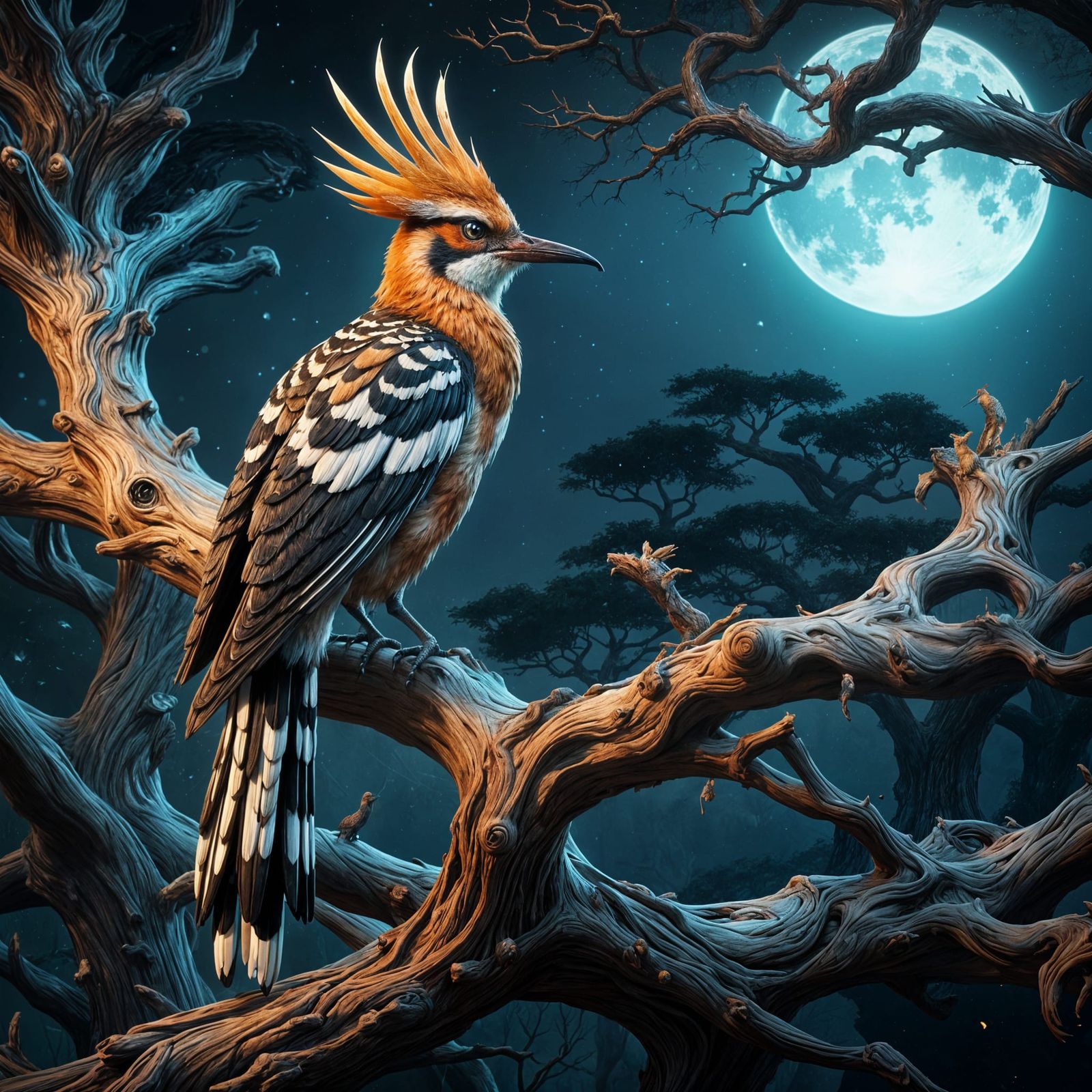 Crested Hoopoe  by @Oblique Lens