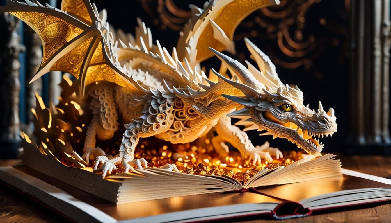 Pop-up Dragon  by @Zepp