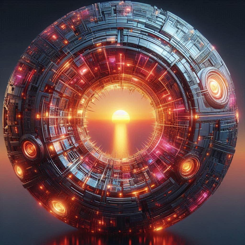 Dyson sphere event horizon