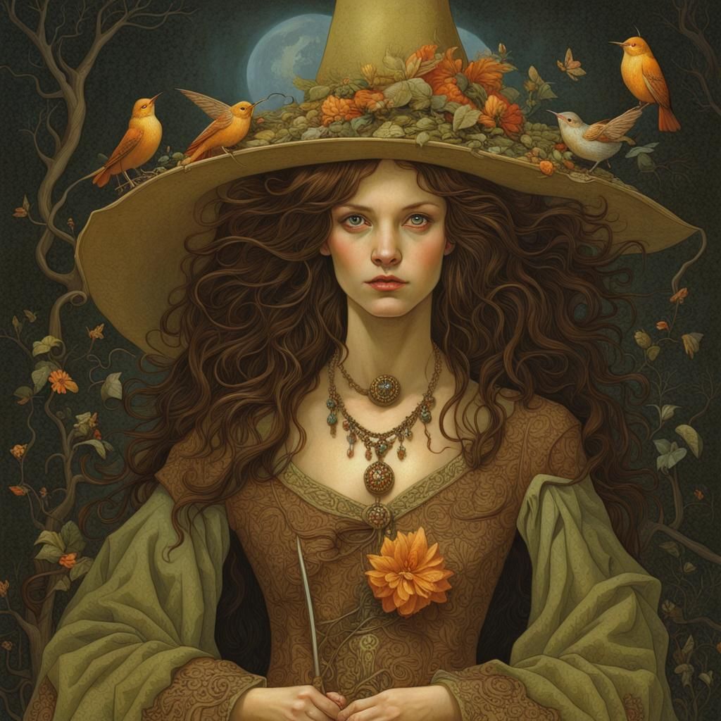 Mabon Witch - AI Generated Artwork - NightCafe Creator