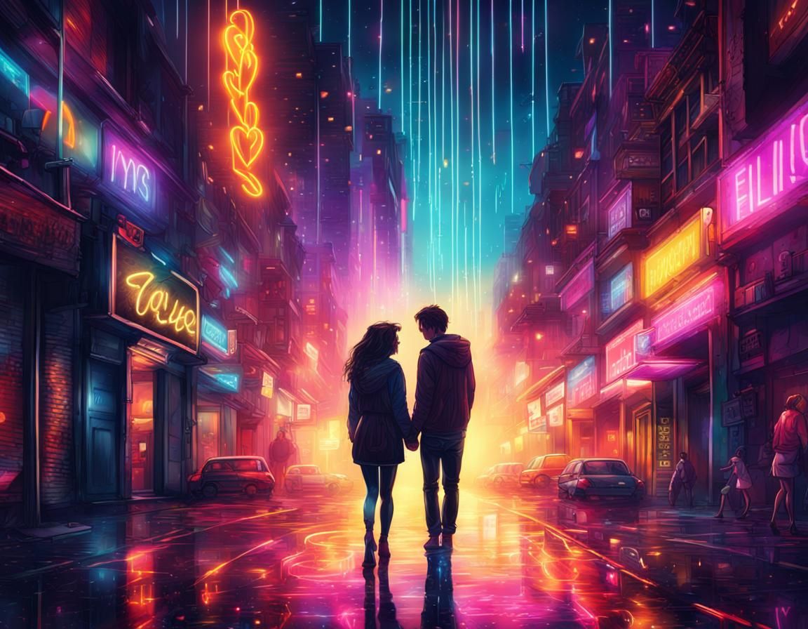 futuristic lovers' walk
