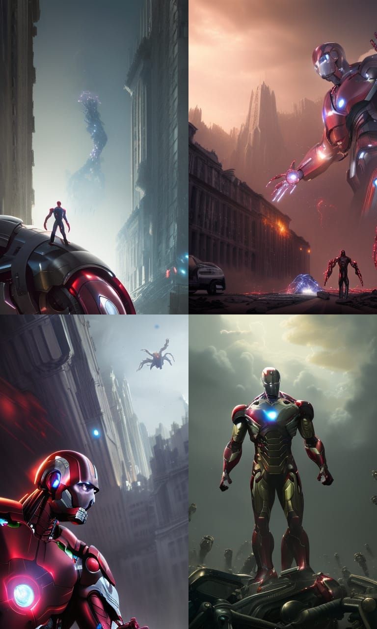 Age of Ultron MCU 8k resolution concept art by Greg Rutkowsk...