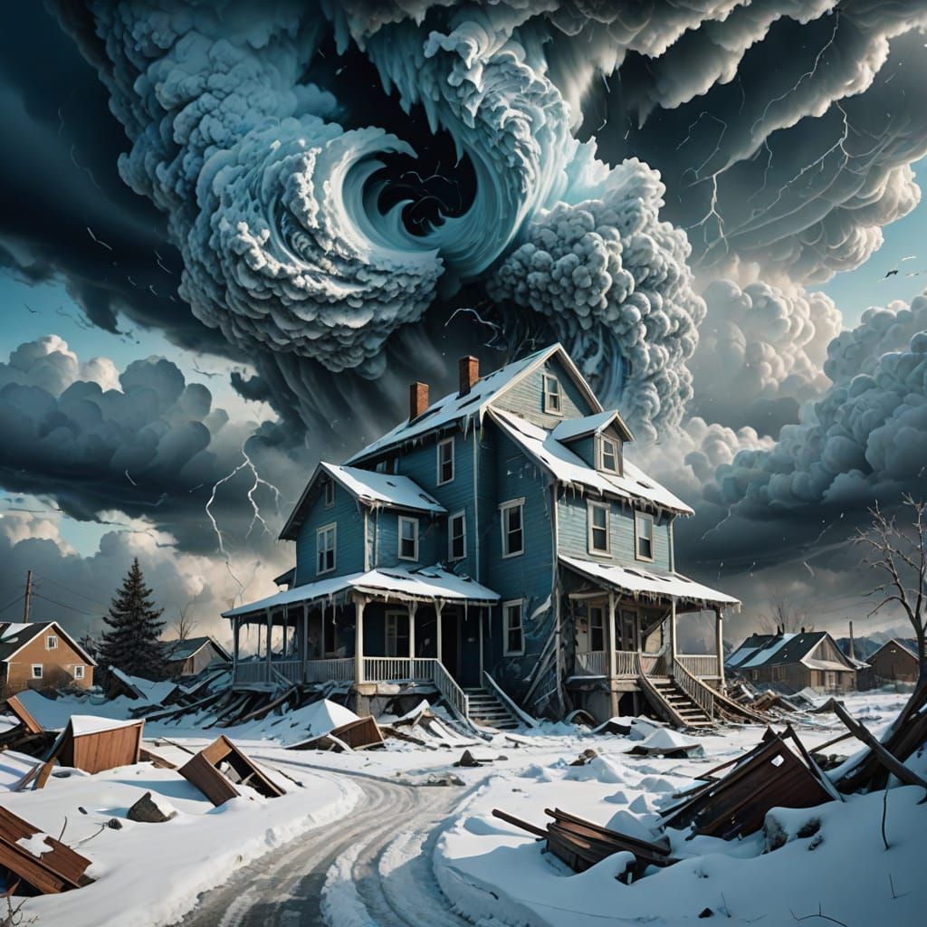 Tornado house avalanche 
