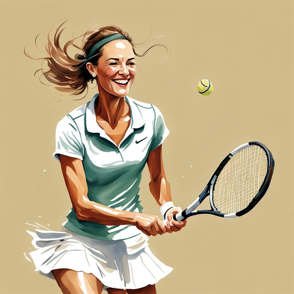 Fun tennis time