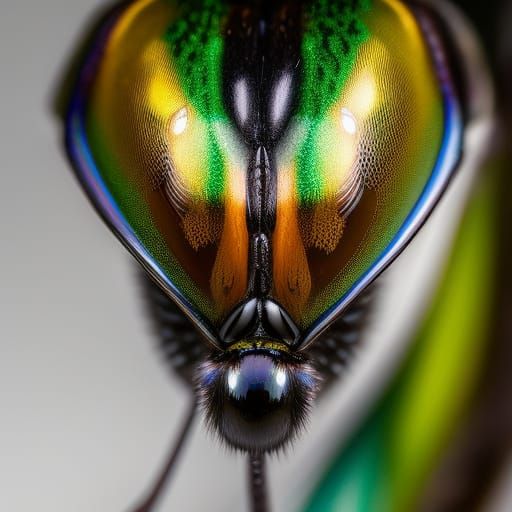 Microscope Dragonfly Eyes - AI Generated Artwork - NightCafe Creator