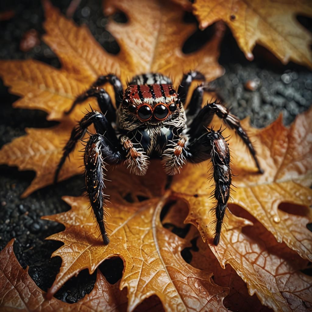 Jumping Spider   by @Creativeebro