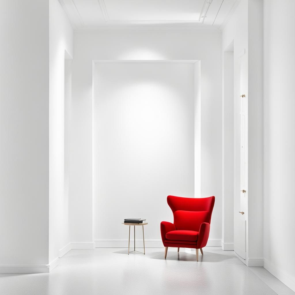 Abstract Art - Red Chair