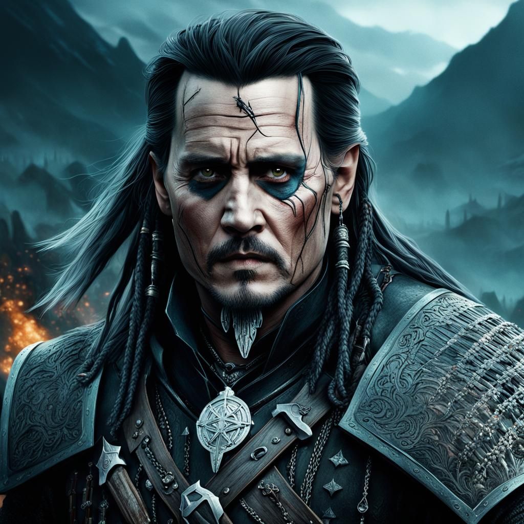 Johnny Depp As The Witcher Ai Generated Artwork Nightcafe Creator