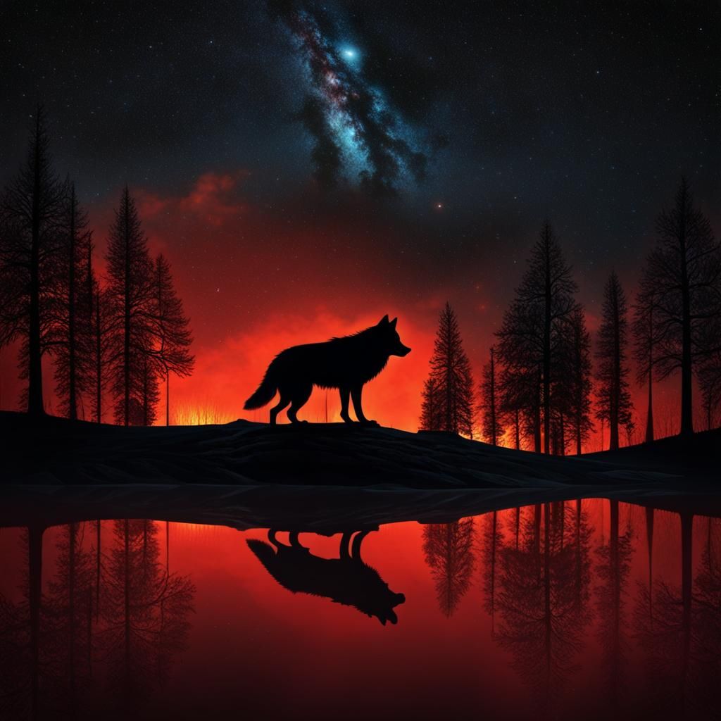 Wolf and Fire