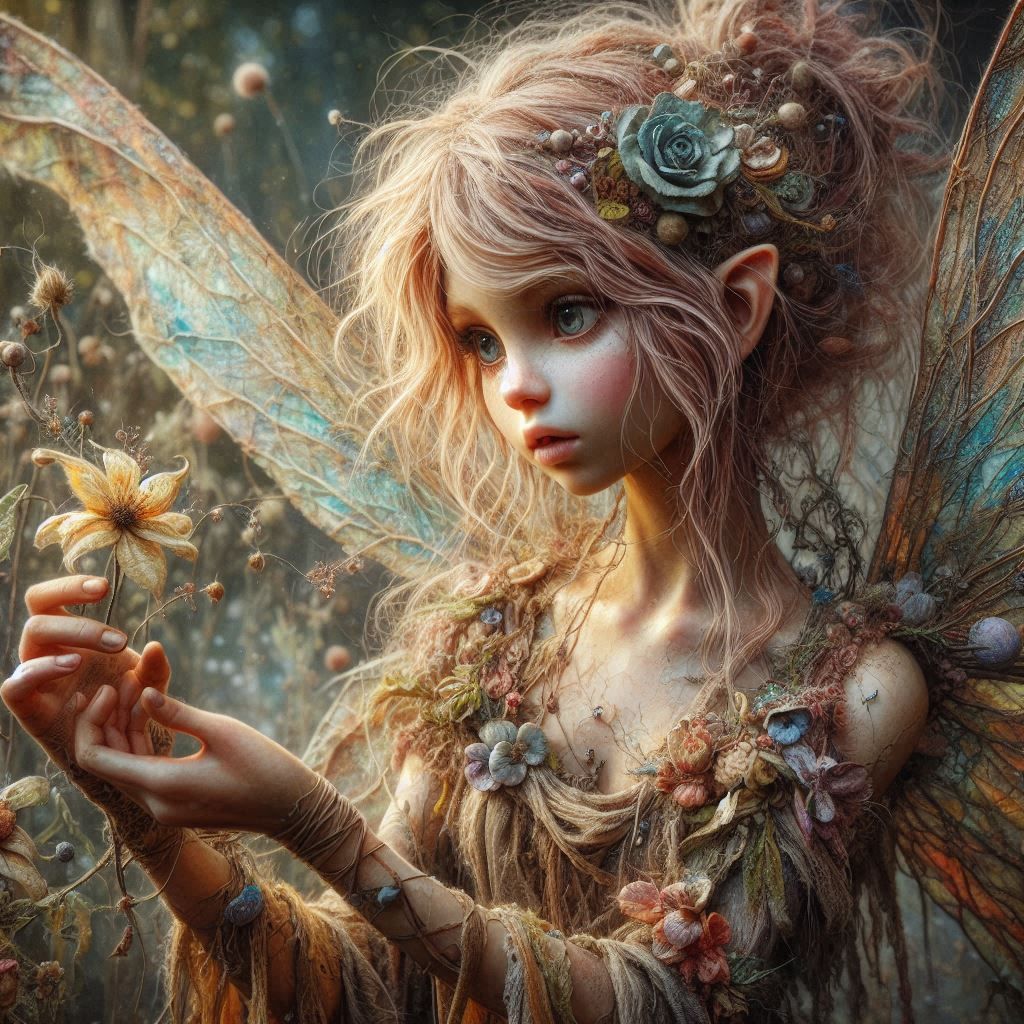 Fairy with a flower