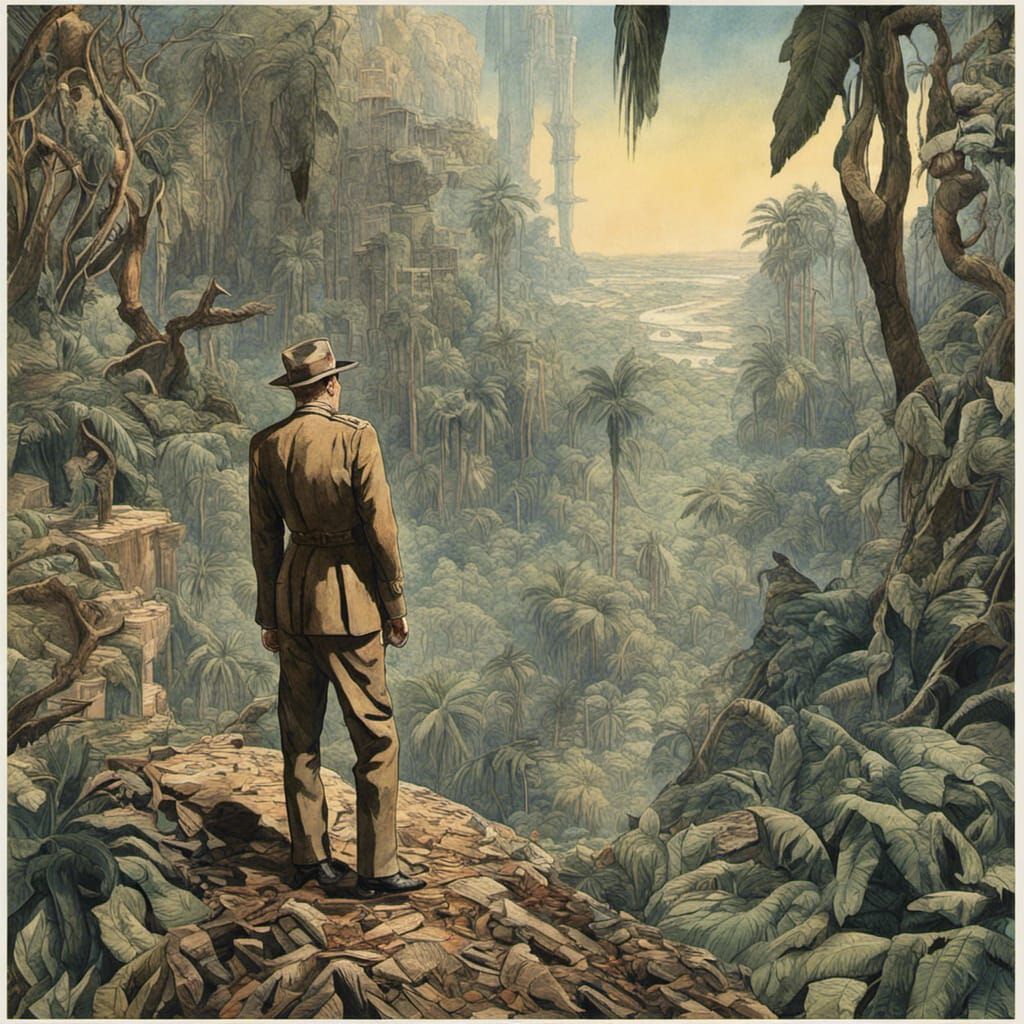 Colonel Percy Fawcett and the Lost City of Z - AI Generated Artwork ...