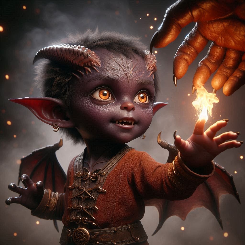 Tiefling - Dad's been teaching me stuff on his weekends