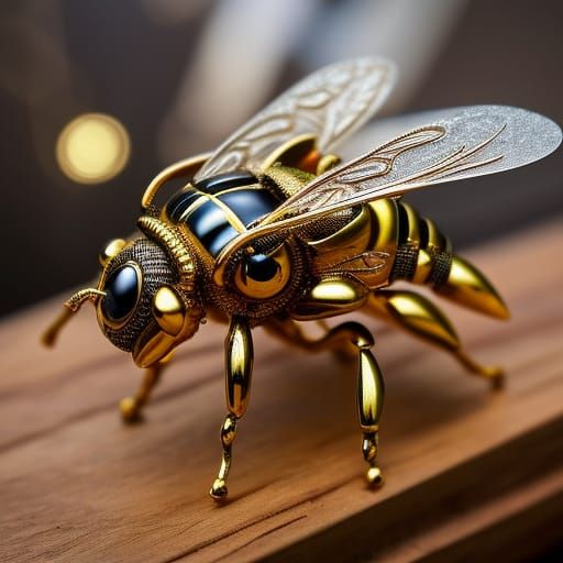 steampunk bee  by @Venus Vesuvius