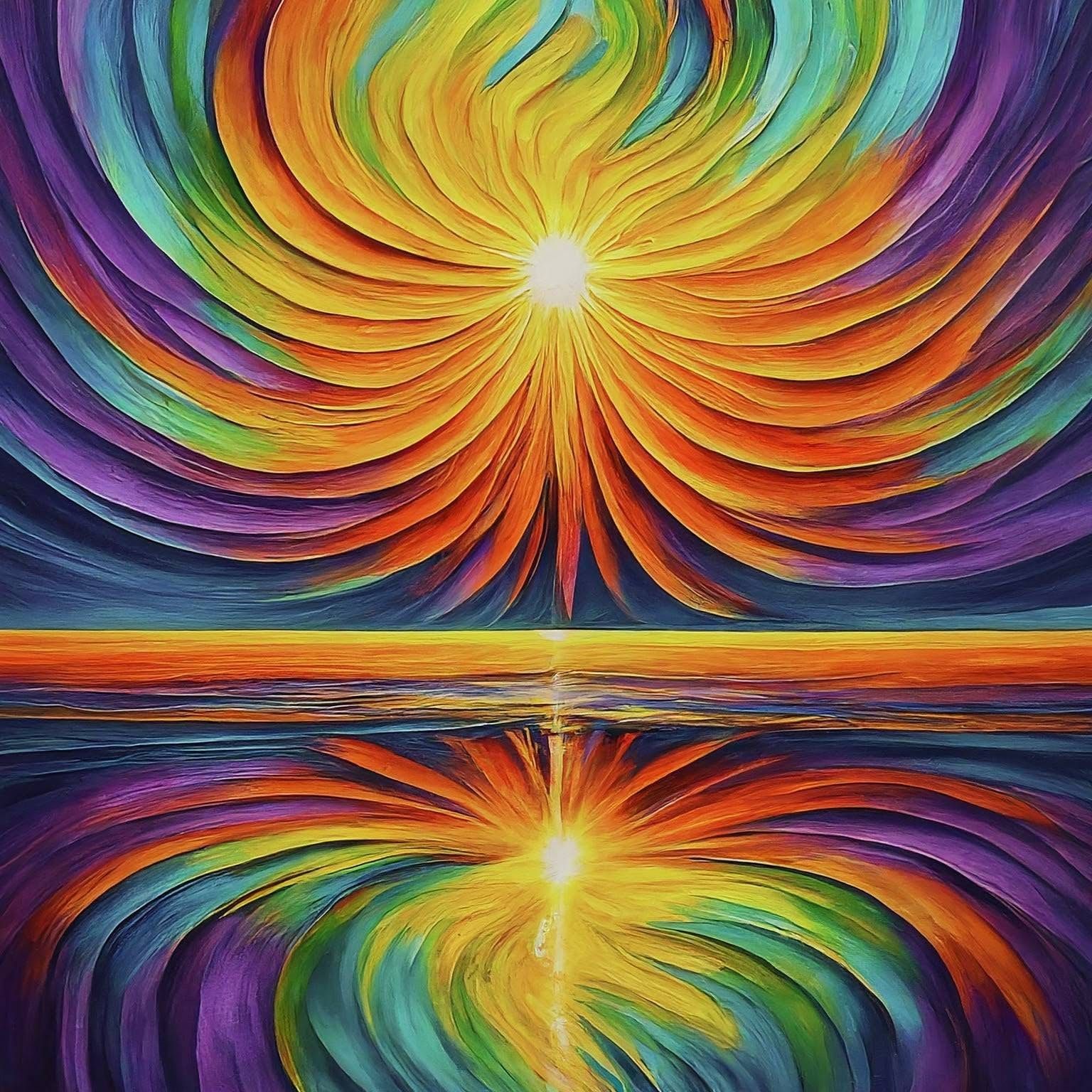 Ferrous Oxide ICM image Sunrise of the eternal sunshine of t...