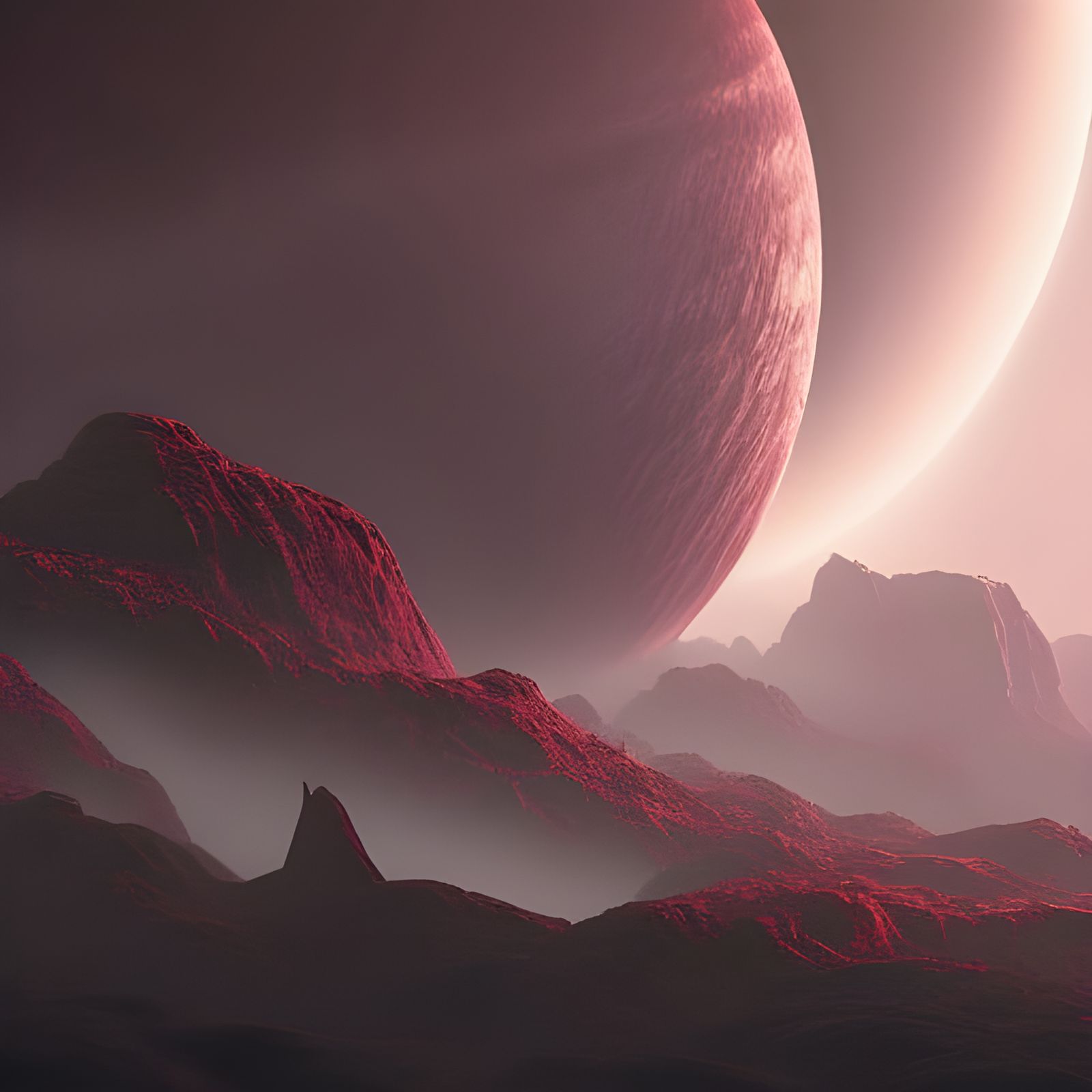 Crimson planet