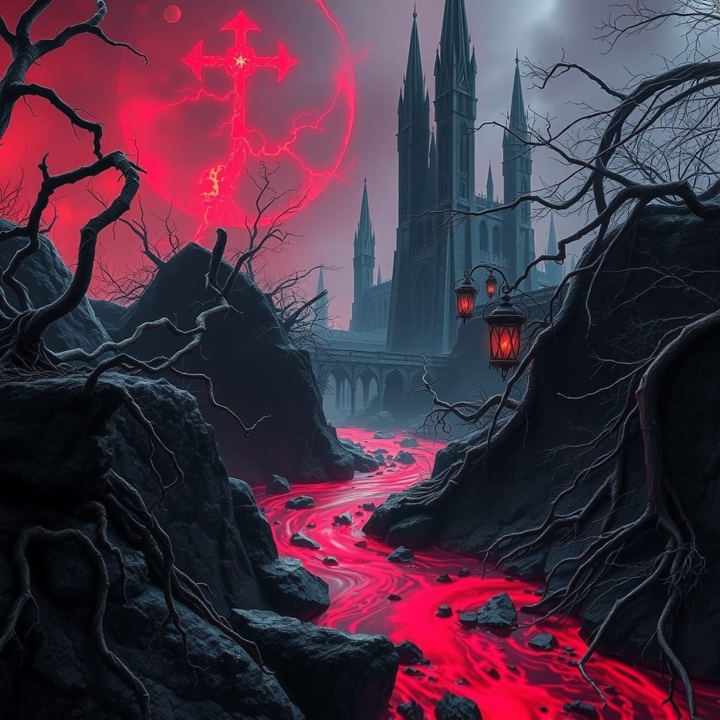 Blood river of the Underworld  by @Setra134