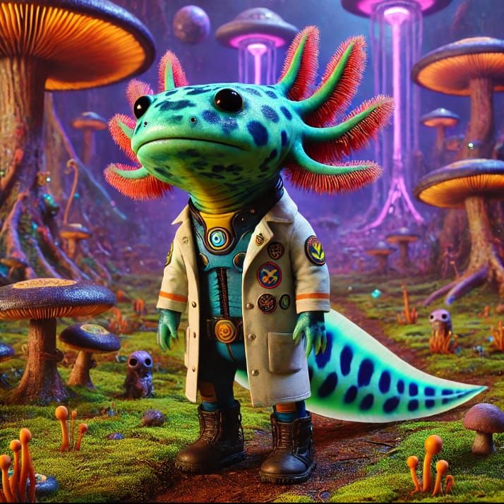 Gooblet the axolotl alien