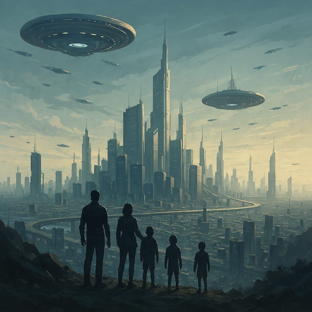 AI’s interpretation of the future of mankind