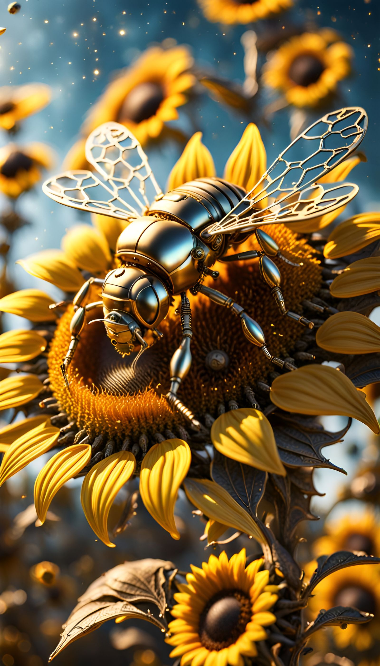 Honey Beebot : The Future   by @new2ai