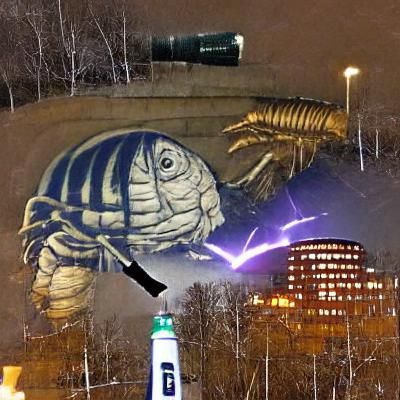 Giant Isopod Destroyed Stockholm with Lightsaber