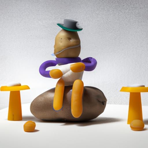A Mexican potato sculptor unveils his latest masterpiece