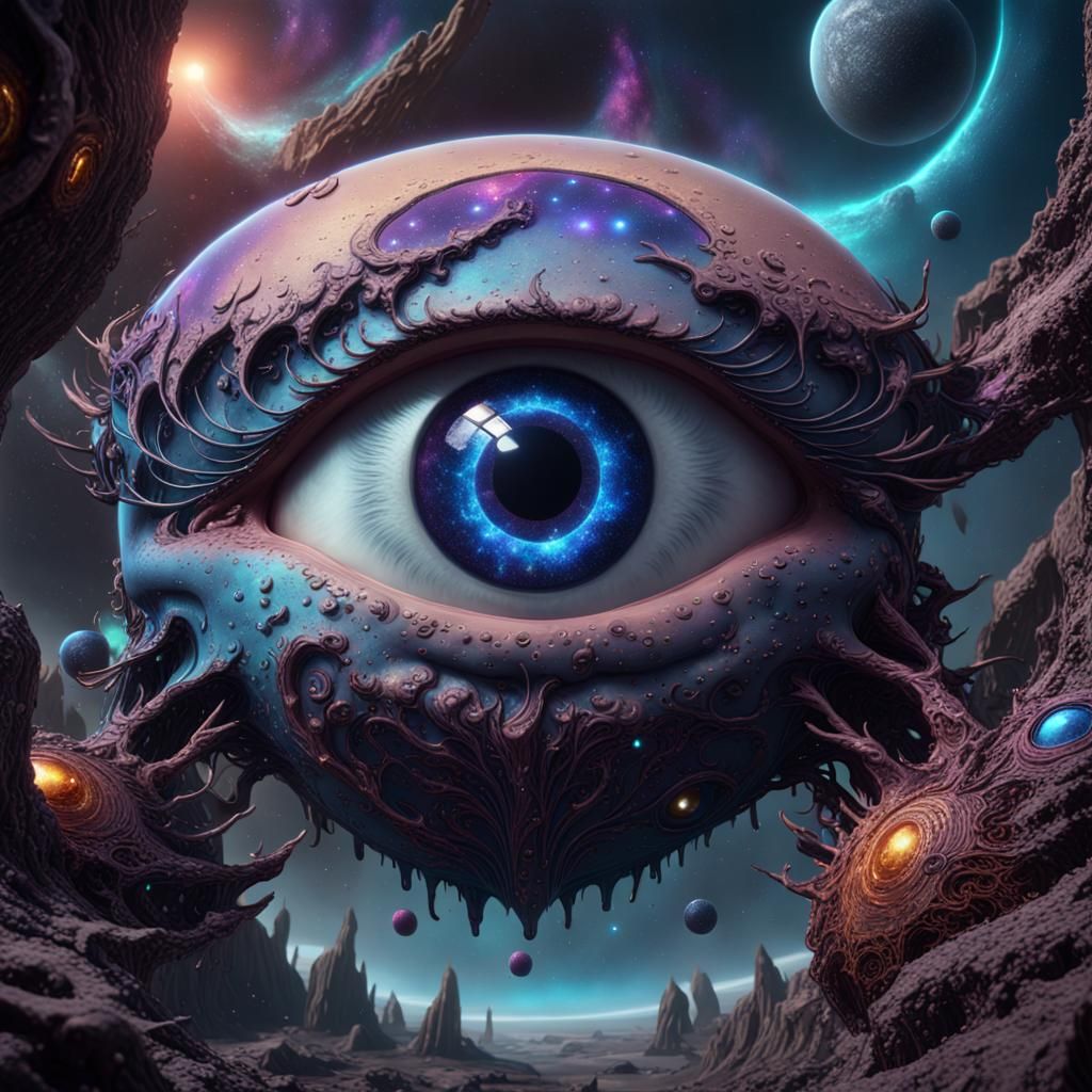 Galactic Eyes - AI Generated Artwork - NightCafe Creator