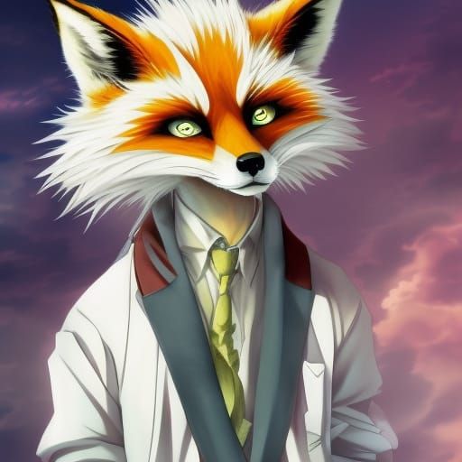 Mad Scientist Fox - AI Generated Artwork - NightCafe Creator