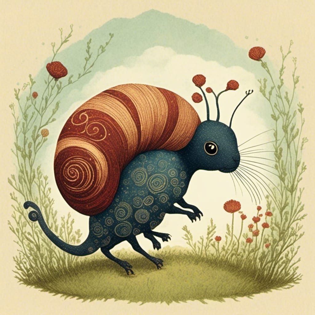 <lora:Cicada Song:1.0> in the style of Beatrix Potter