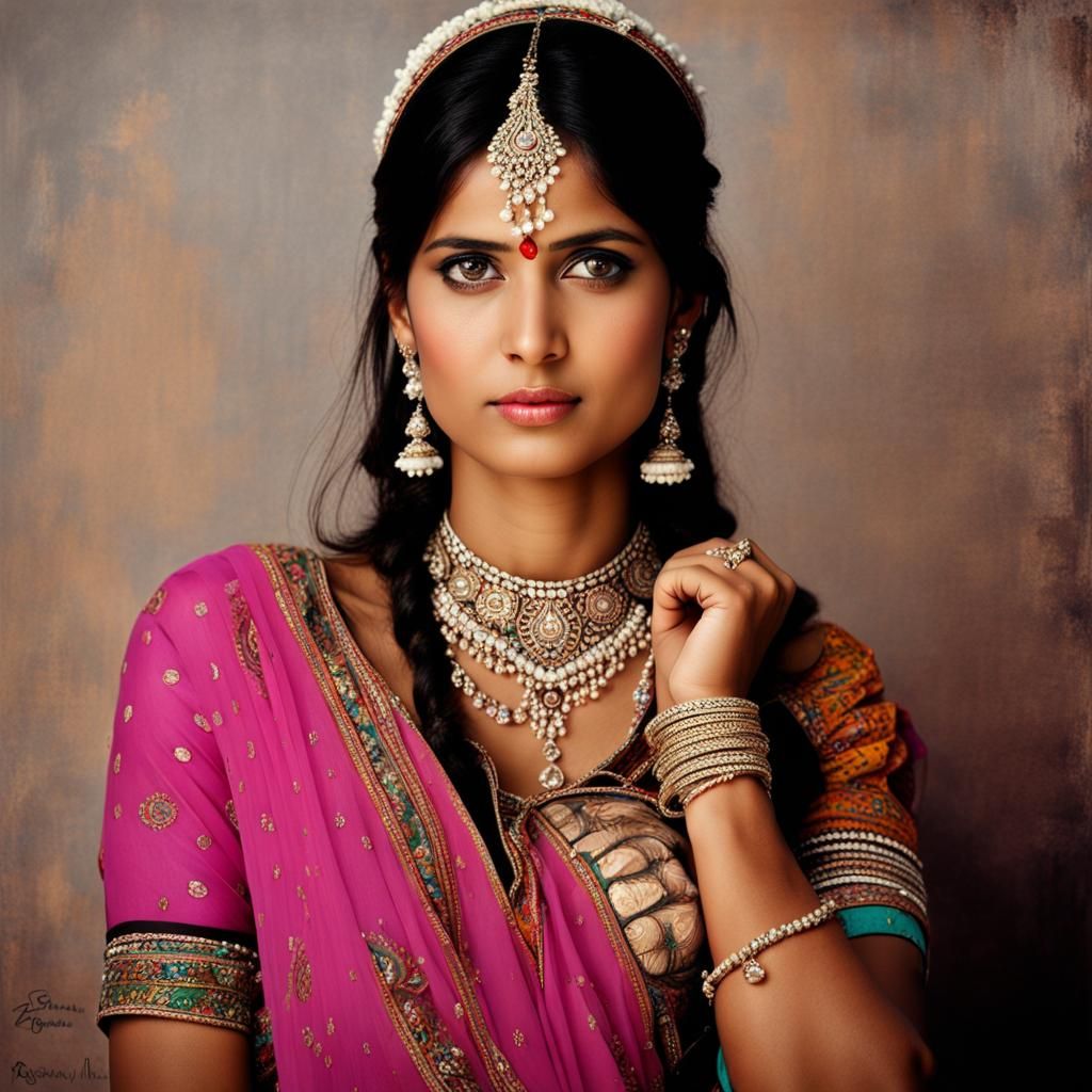 A beautiful girl from Rajasthan (India) wearing Rajasthan traditional ...