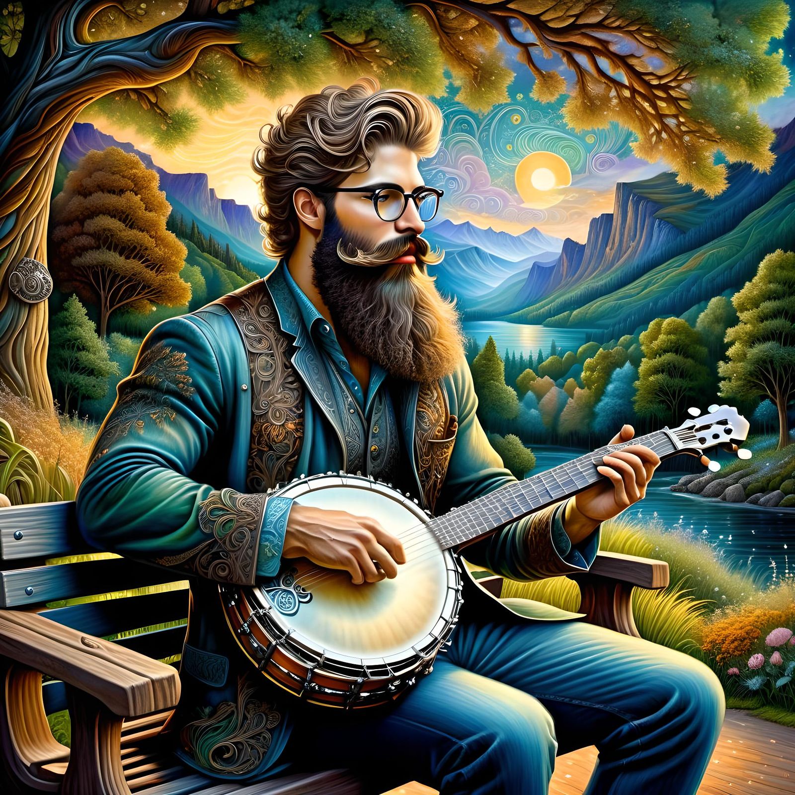 The bearded, moody musician   by @Queen Of Denial