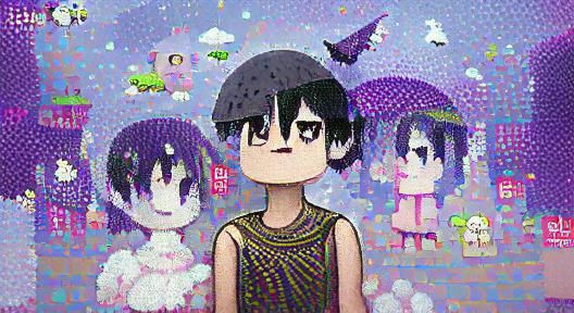 Omori pixel art pixiv anime