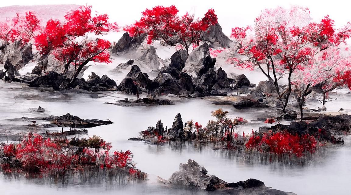 chinese ink wash painting - AI Generated Artwork - NightCafe Creator