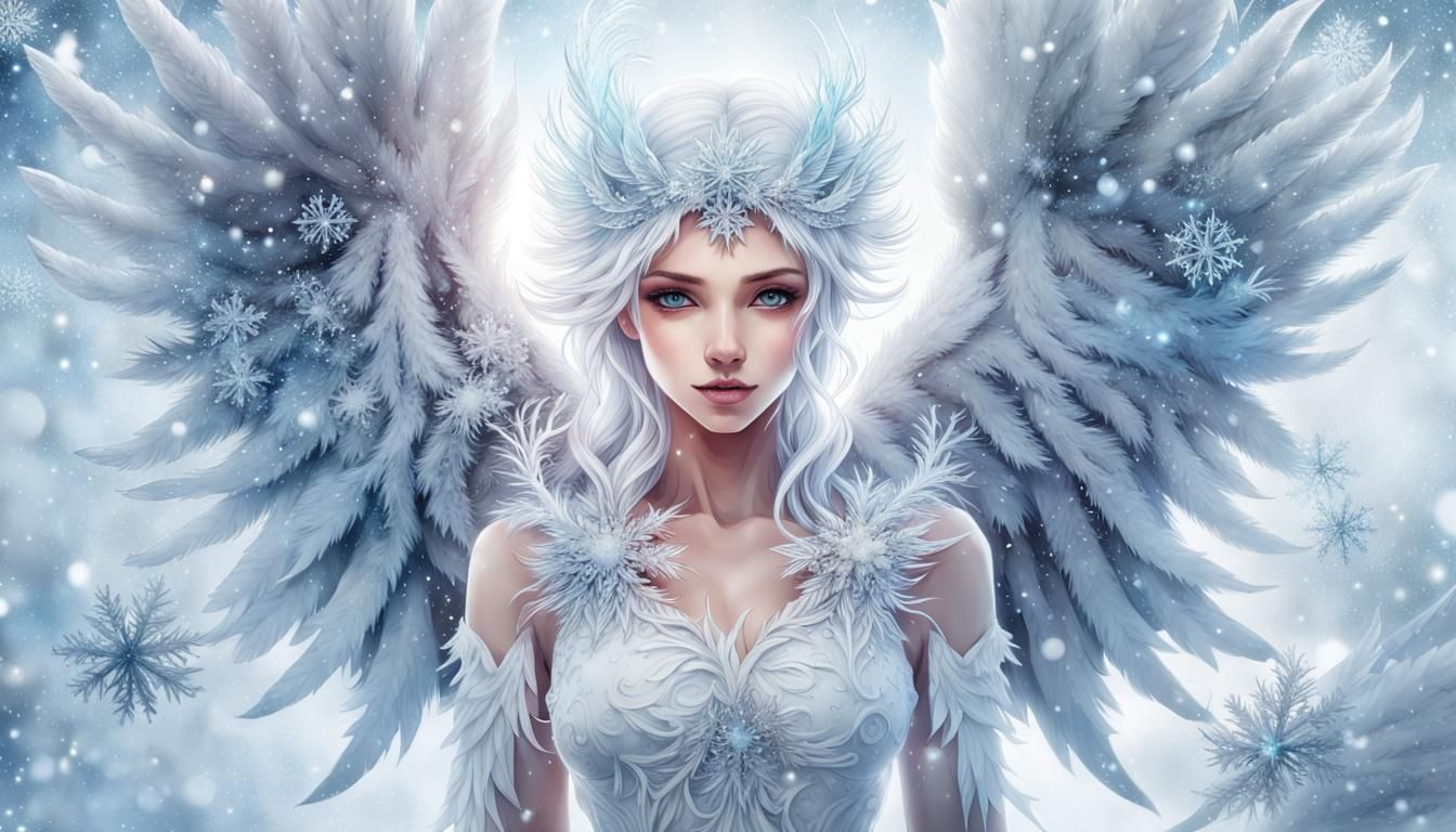 Snow Angel  by @Xvarnah