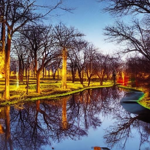 Reflections on a lake 2