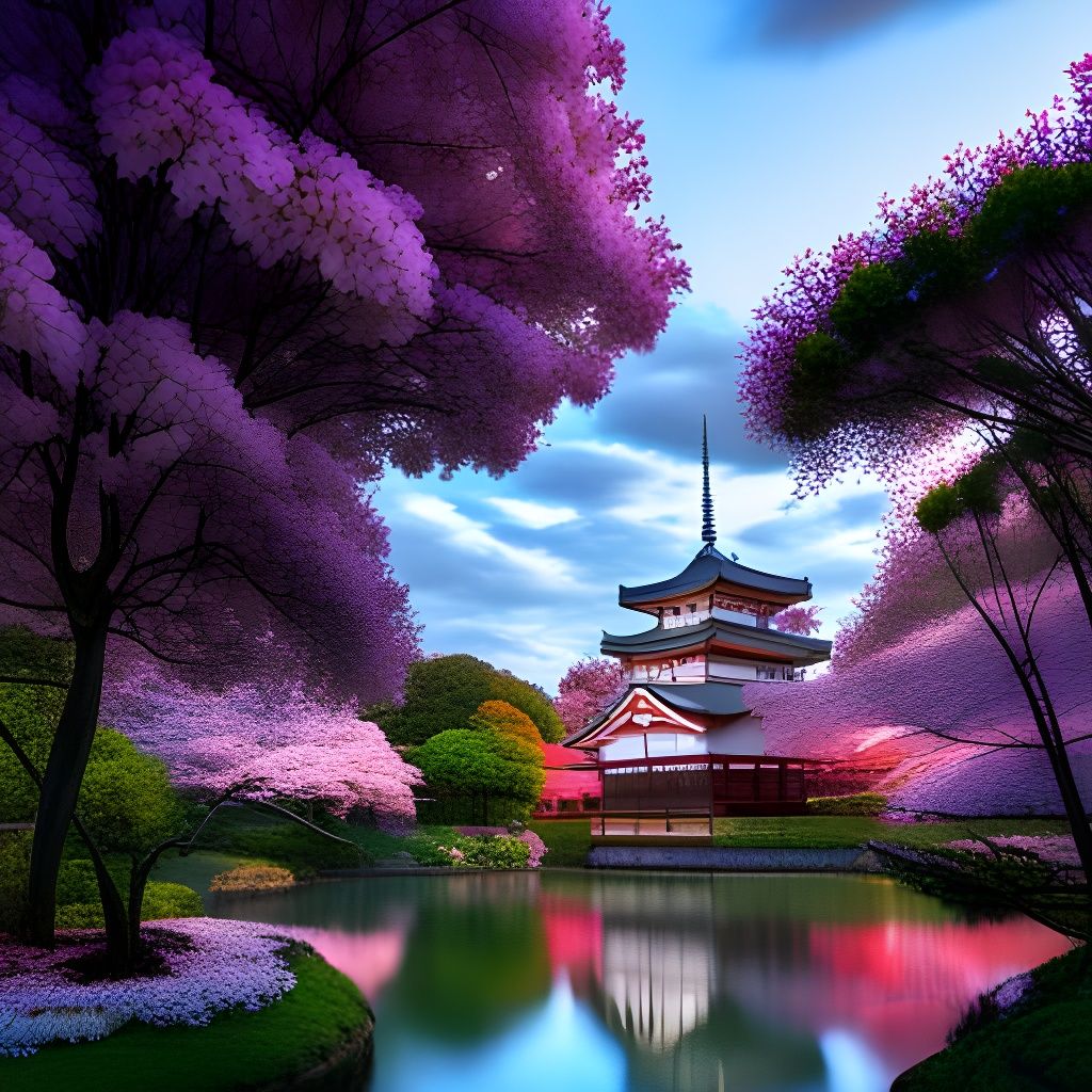 Cherry Blossoms in Kairakuen Gardens, Japan  by @Queen Of Denial