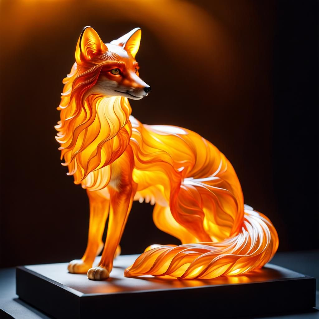 A fox in amber  by @K