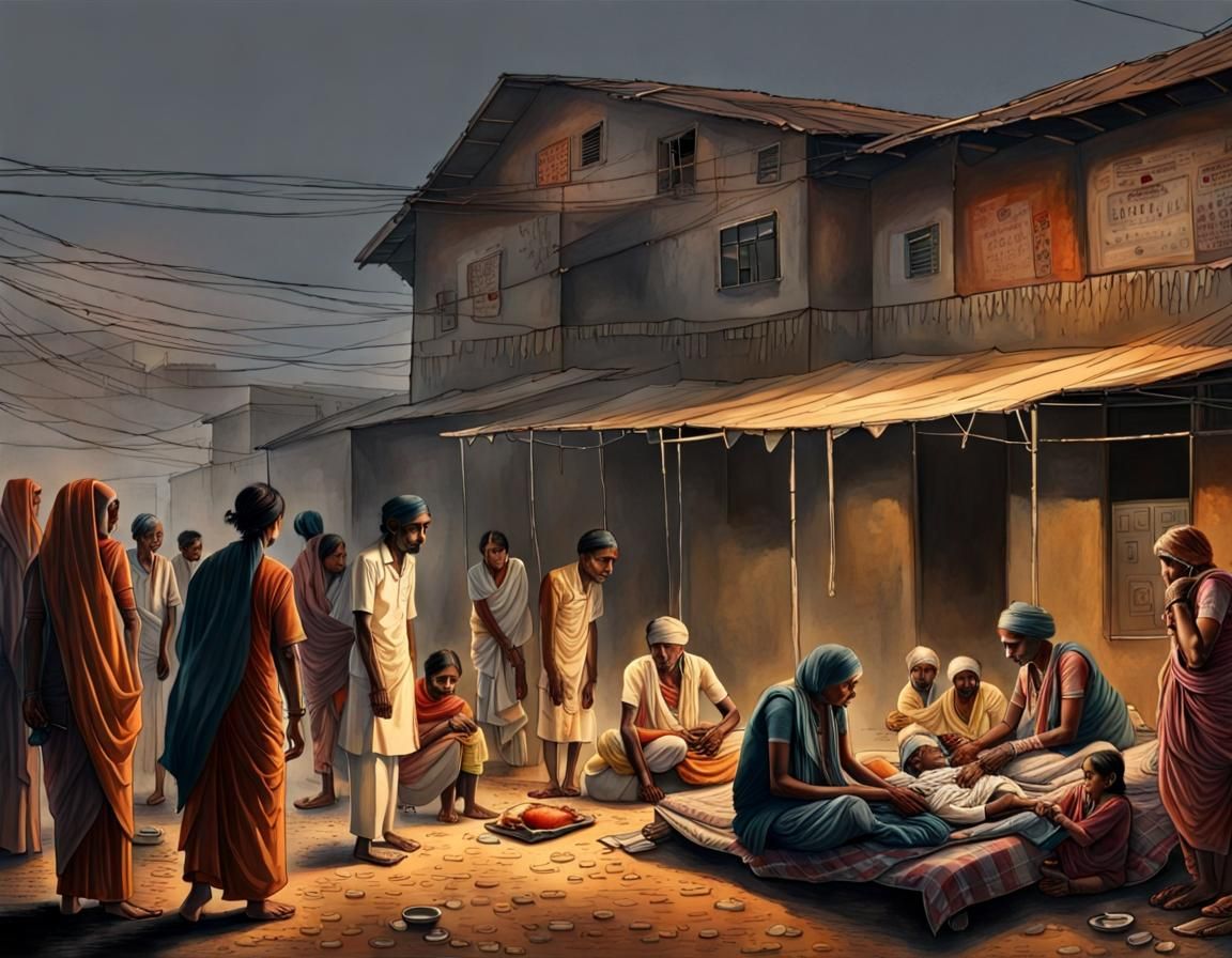 people starving from India