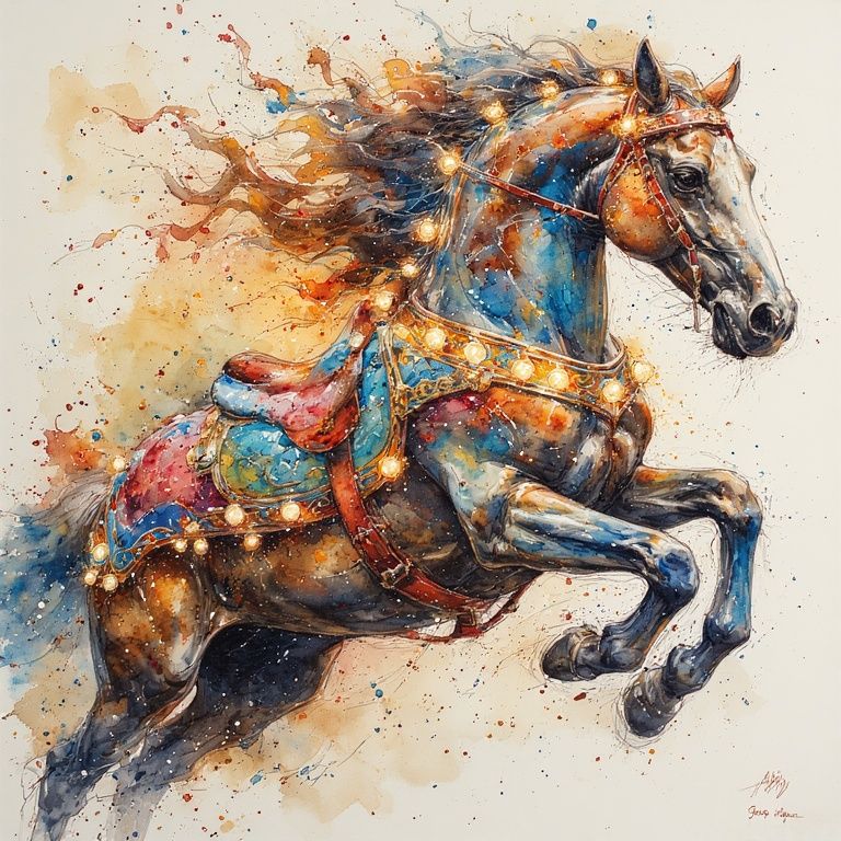 Running faster than watercolour