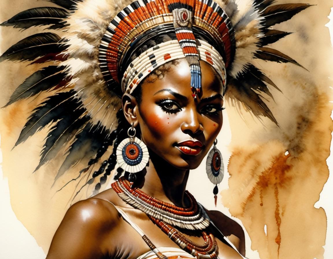 African Zulu Dancer  by @Joris